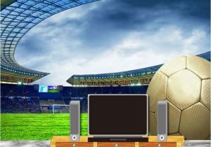 Football Stadium Murals Custom 3d soccer Wallpaper Sports Football themed Stadium