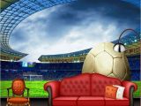 Football Stadium Murals Custom 3d soccer Wallpaper Sports Football themed Stadium