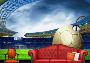 Football Stadium Murals Custom 3d soccer Wallpaper Sports Football themed Stadium