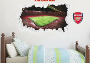 Football Stadium Wall Murals Empty Smashed Emirates Stadium Inside View Wall Stickers Football