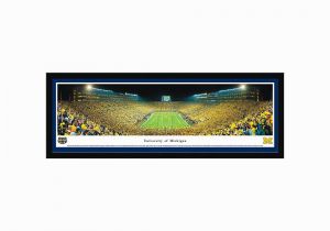 Football Stadium Wall Murals Michigan Wolverines Football Stadium End Zone Framed Wall Art