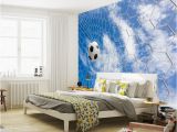 Football Wall Mural Wallpaper Us $16 73 Off Football & Blue Sky Photo Wallpaper soccer 3d Wall Mural Custom Silk Wallpaper Art Painting Room Decor Children Room Bedroom W