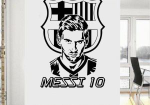 Football Wall Murals for Kids Barcelona Fc Messi Football Club Wall Art Sticker