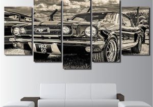 Ford Mustang Wall Mural 1965 ford Mustang 5 Panel Canvas Print Wall Art In 2019