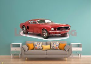 Ford Mustang Wall Mural Car Art ford Mustang Wall Decal