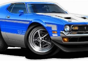 Ford Mustang Wall Mural Classic Car 1971 ford Mustang Boss 351 Wall Decal Vintage Car Decals Classic Car Decal 70s Car Decals Automobile Wall Murals