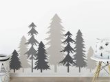 Forest Scene Wall Mural 3 Color Pine Tree forest Wall Decals Tree Wall Decals forest Mural forest Scene Decals Wall Decals Children S forest Decals Set Of 8