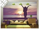 Forest Stream Wall Mural Amazon Wall26 Woman Spreading Hands with Joy and