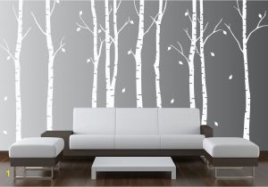Forest Wall Decal Mural Wall Birch Tree Nursery Decal forest Kids Vinyl