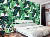 Forest Wall Mural Painting Custom Wall Mural Wallpaper European Style Retro Hand Painted Rain forest Plant Banana Leaf Pastoral Wall Painting Wallpaper 3d Free Wallpaper Hd