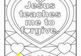 Forgiveness Coloring Pages Jesus Teaches Me to forgive Printable Coloring Page