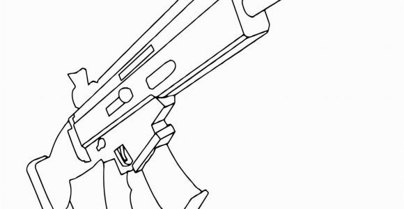 Fortnite Scar Coloring Page Scar fortnite Coloring Page