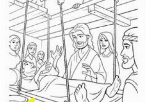 Four Friends Help A Paralyzed Man Coloring Pages 13 Best Jesus Heals Paralyzed Man Images