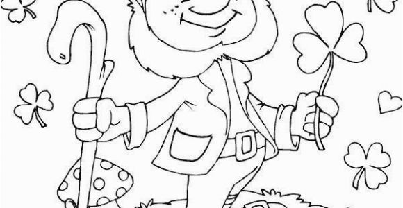 Four Leaf Clover Color Page Shamrock Coloring Page Instant Download Coloring Page Four Leaf