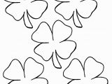 Four Leaf Clover Coloring Pages Printable 4 Leaf Clover Coloring Page Coloring Home