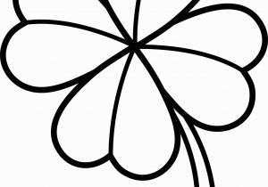 Four Leaf Clover Coloring Pages Printable Four Leaf Clover Coloring Pages Best Coloring Pages for Kids