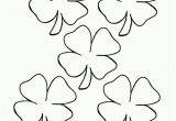 Four Leaf Clover Coloring Pages Printable Printable 4 Leaf Clover Coloring Home