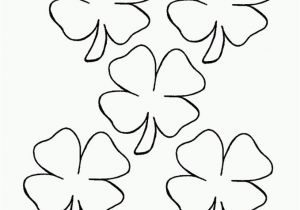 Four Leaf Clover Coloring Pages Printable Printable 4 Leaf Clover Coloring Home