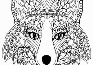Fox Mandala Coloring Pages Coloring Page Beutiful Fox Head Free to Print