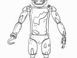 Foxy Five Nights at Freddy S Coloring Pages Fnaf toy Foxy Coloring Page From Five Nights at Freddy S