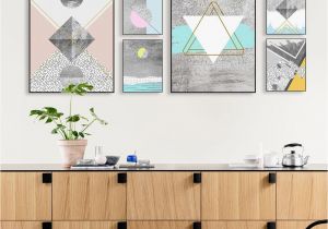 Frame Mural On Wall 2019 Modern nordic Abstract Geometric Texture Shape Big Wall Art Print Poster Canvas No Frame Living Room Home Decor Picture Painting From Lyq669