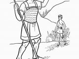 Free Bible Coloring Pages David and Goliath David and Goliath Coloring Page