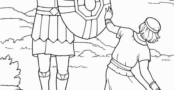 Free Bible Coloring Pages David and Goliath David and Goliath Coloring Pages