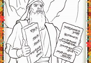 Free Bible Coloring Pages Ten Commandments Printable Coloring Page for Kids and Adults Bible
