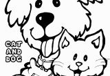 Free Cat and Dog Coloring Pages Cat and Dog Coloring Pages