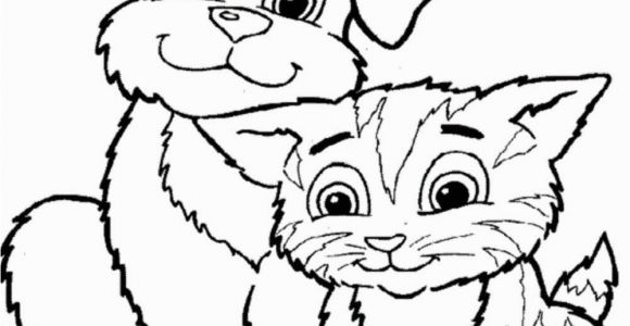 Free Cat and Dog Coloring Pages Cat and Dog Coloring Pages