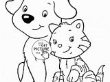 Free Cat and Dog Coloring Pages Free Coloring Pages Dog and Kat Coloring Home