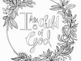 Free Christian Coloring Pages for Kids Free Coloring Page I Am A Child Of God Christian