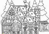 Free Christmas Coloring Pages Gingerbread House Christmas Coloring Pages for Adults Gingerbread House 12