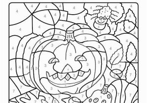 Free Color by Number Halloween Coloring Pages Ausmalbild Malen Nach Zahlen Kürbisse Ausmalen K