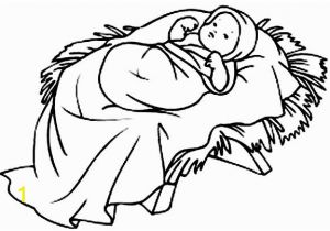 Free Coloring Pages Baby Jesus In A Manger Baby Jesus In A Manger Cliparts