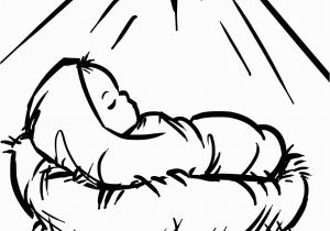 Free Coloring Pages Baby Jesus In A Manger Baby Jesus Manger Scene Coloring Page