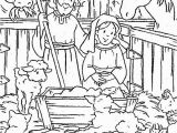 Free Coloring Pages Baby Jesus In A Manger Nativity Baby Jesus In A Manger Coloring Page Kids