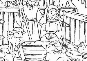 Free Coloring Pages Baby Jesus In A Manger Nativity Baby Jesus In A Manger Coloring Page Kids