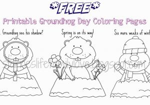 Free Coloring Pages for Groundhog Day Free Printable Groundhog Day Worksheets