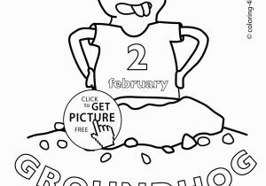Free Coloring Pages for Groundhog Day Happy Groundhog Day Coloring Pages for Kids 2 February Printable