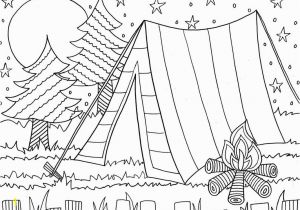 Free Coloring Pages for Kids Summer Camping Coloring Page for the Kids