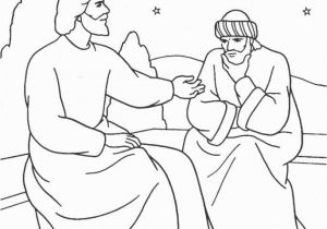 Free Coloring Pages Jesus and Nicodemus Jesus and Nicodemus Coloring Page Coloring Home