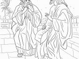 Free Coloring Pages Jesus and Nicodemus Jesus and Nicodemus Coloring Page