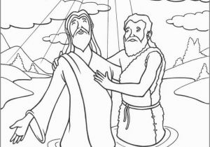 Free Coloring Pages Of Jesus Being Baptized Coloring Page for Kids Staggering Jesus Baptisming Page