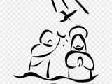 Free Coloring Pages Of Jesus Being Baptized Library Of Banner Black and White Baptism Of Jesus Png Files