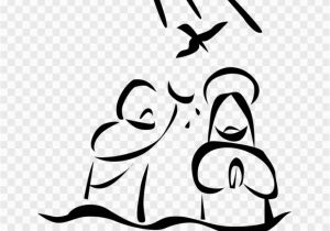 Free Coloring Pages Of Jesus Being Baptized Library Of Banner Black and White Baptism Of Jesus Png Files