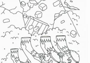 Free Coloring Pages Of Joshua and the Battle Of Jericho Battle Jericho Coloring Page Coloring Home