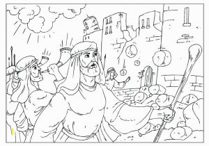 Free Coloring Pages Of Joshua and the Battle Of Jericho Jericho Coloring Page at Getdrawings