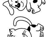 Free Coloring Pages Of Kittens and Puppies Puppy and Kitten Coloring Pages