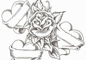 Free Coloring Pages Of Roses and Heart Cool Heart Coloring Sheets Free Heart & Rose Coloring